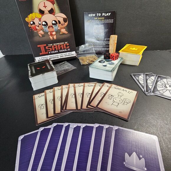 binding of isaac playing cards Maestro Media: The Isaac: Four Souls (2nd Edition) - Strategy Card Game, Officially Licensed, Ages 13+, 1-4+ Players, 30 Min Four Souls is a chaotic The Binding of Isaac: Four